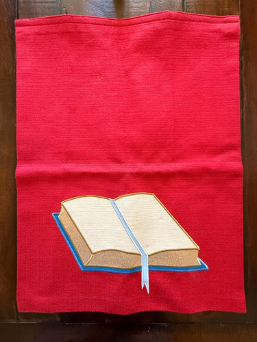Red church altar - red,