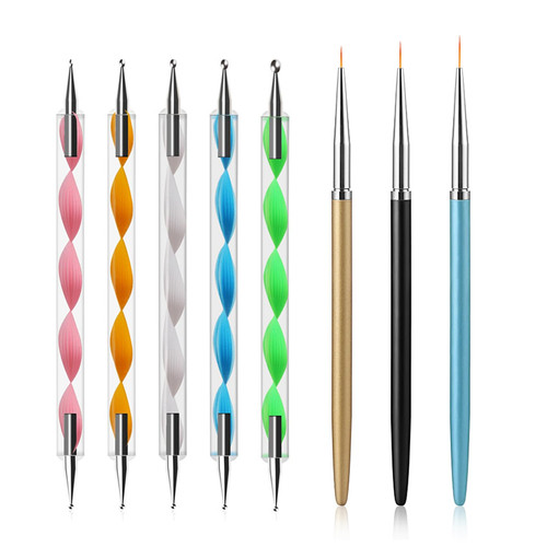 Nail dotting tools set - set, 5pcs