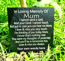 Personalised MUM memorial