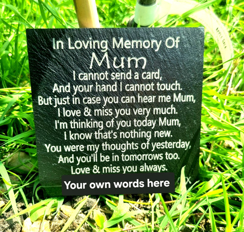 Personalised mum memorial - personalised,