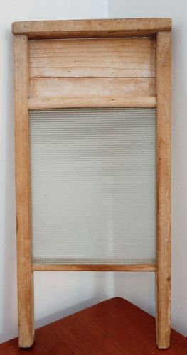 Vintage glass washboard - vintage,