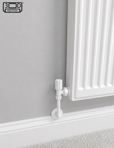 Radiator valve caps white - 6, x