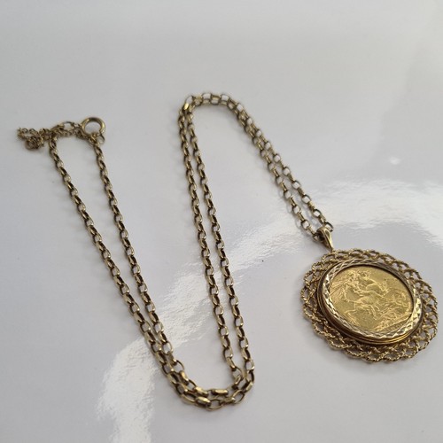 9ct gold pendant belcher - pendant, &