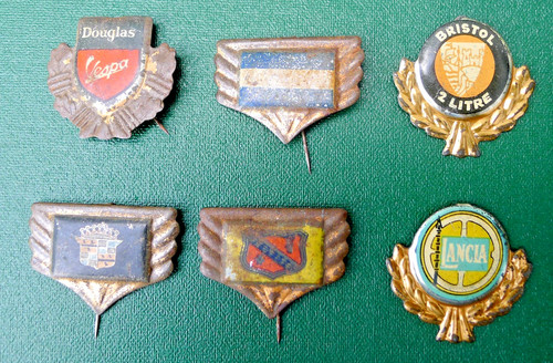 Vintage tin auto - auto, badges