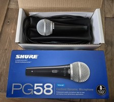 SHURE PG58 Handheld Vocal Microphone  And Accessories