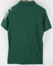 HARMONT & BLAINE Men T-Shirt XL Green Cotton Stretch Short Sleeved Collared Polo