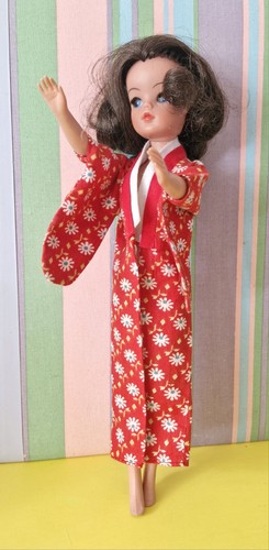 Vintage fashion doll size - vintage, red