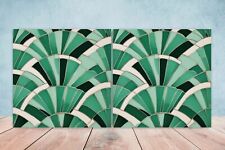 Art Deco Design Ceramic tiles -Set of 2 Art Deco Wall Decor Tiles, Art Deco tile