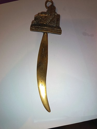 Vintage brass figural letter - vintage,