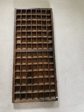 Vintage Wooden Printers Tray