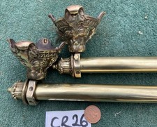 1570/2070mm  Vintage old antique French Brass Curtain Tapestry pole Quality CR26