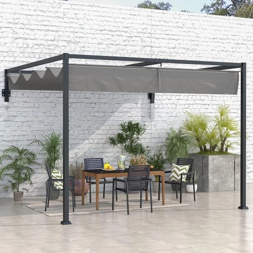 3x4m garden pergola steel - pergola,