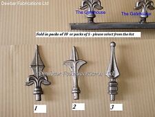 5 or 10 WROUGHT IRON RAILHEADS