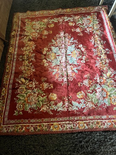 Vintage beautiful floral rug - vintage,