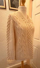 Vintage Hand Knitted Aran