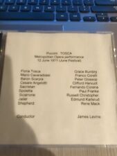 Live Opera Recording CD -1408 Tosca 1971 Bumbry Corelli Glossop Harvuot Corena