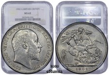 Great Britain, Edward VII, Crown 1902, NGC MS 62