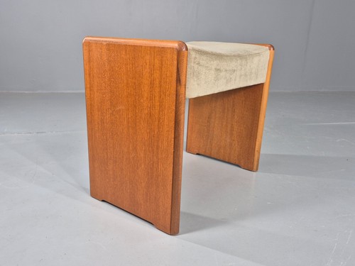 Vintage teak footstool - vintage, 1980s