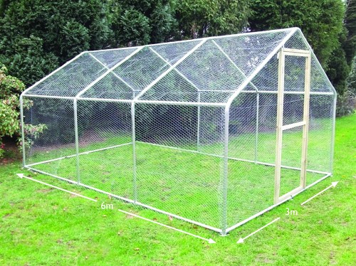 Walk chicken run steel - in,