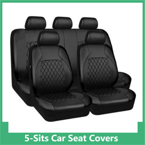 Black 9pcs leather - black,