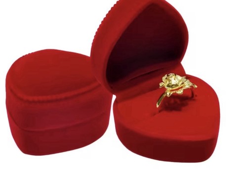 Elegant heart shaped velvet - shaped,