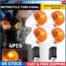 4 Pcs Universal Motorcycle LED Lamp Rear Turn Signal Brake Lights Indicators UK
