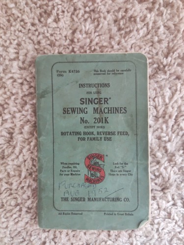 Original vintage instruction - original,