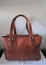 Tula Tan Leather Mock Croc