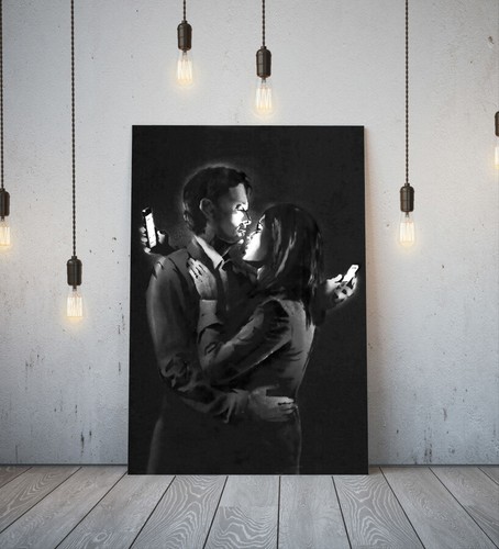 Banksy mobile lovers - banksy,