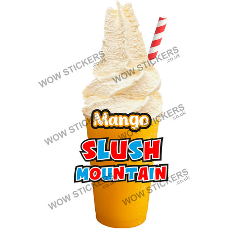 Ice cream van sticker mango - sticker,