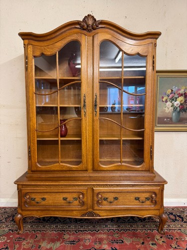 French carved oak glazed - oak,