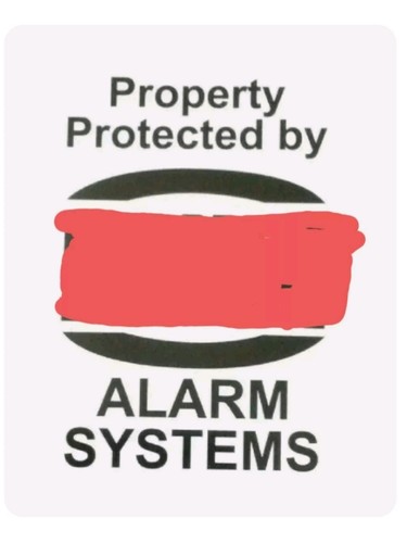 Alarm box sticker dummy - -,