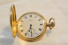 18ct Gold Waltham Half Hunter