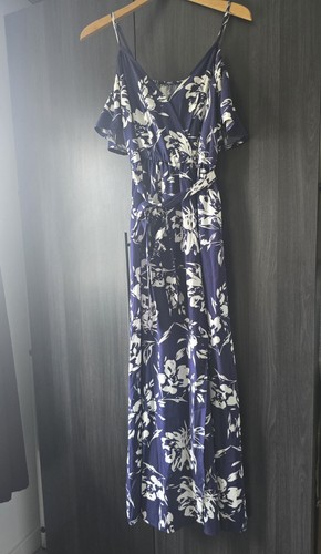 Shein navy floral - floral, maxi