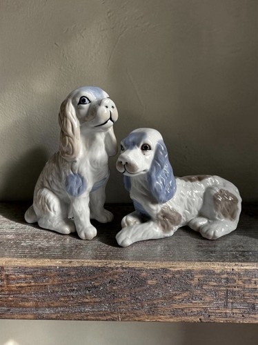 Vintage spaniel dog ceramic - vintage,