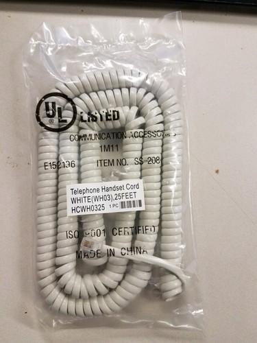 Foot white handset curly - 25,