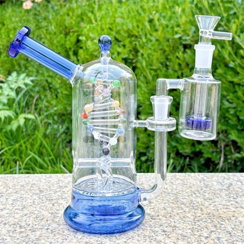 Blue glass bong - blue,
