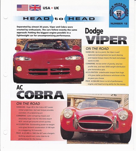 Dodge viper ac - vs.,