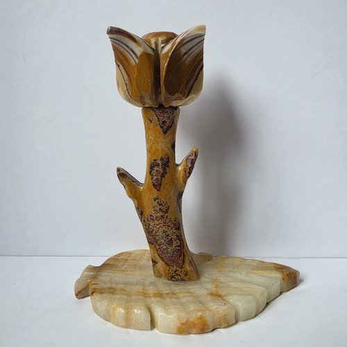Vintage onyx marble tulip - onyx,