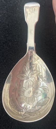 Georgian engraved tea caddy - georgian,