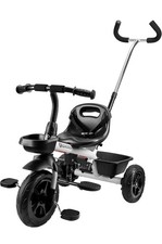 Grey Szary HyperMotion Baby Trike with Parent Handle Toddler Bike