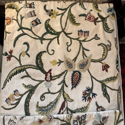 Antique crewel work large - antique,