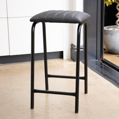 Bar stool faux leather - faux, 66cm