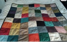 Patchwork quilt, multicoloured