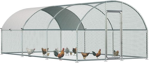Metal chicken coop run - chicken,