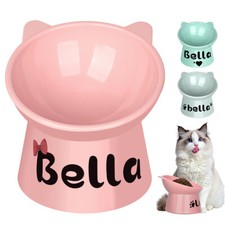 Personalised Raised Cat Bowl