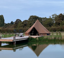 5M Deluxe Bell Tent with Chimney fitting 100% Cotton Canvas - Walnut Brown