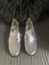 Ladies Zara Silver Loafers