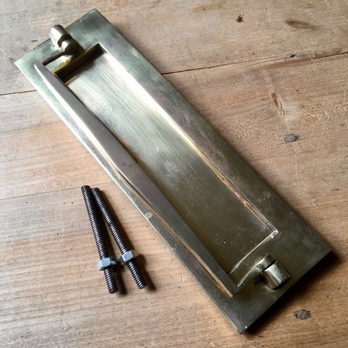 Brass letter box - plate, door