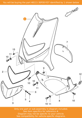 Suzuki shield leg front - leg,